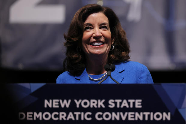 Hillary Clinton Addresses New York Democratic Convention 