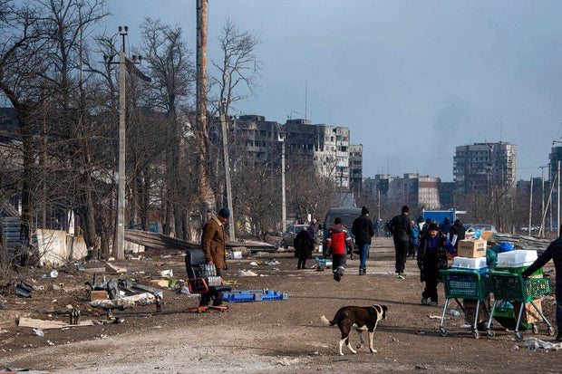 Strategic coastal town of Mariupol, Ukraine - 17 Mar 2022 