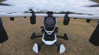 Anderson Cooper flies in an eVTOL 