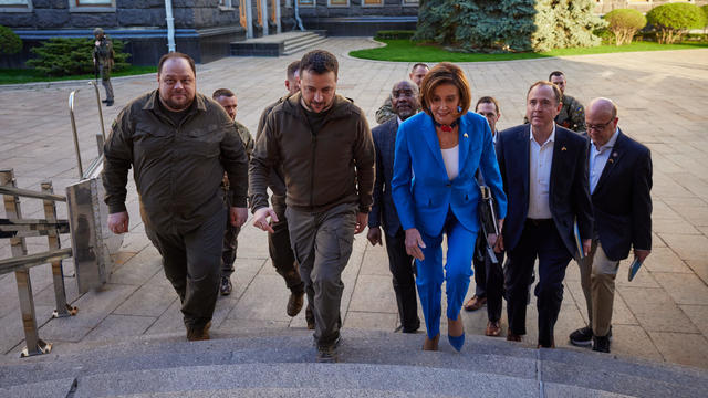 Nancy Pelosi Meets In Kyiv With Ukrainian President Zelensky 