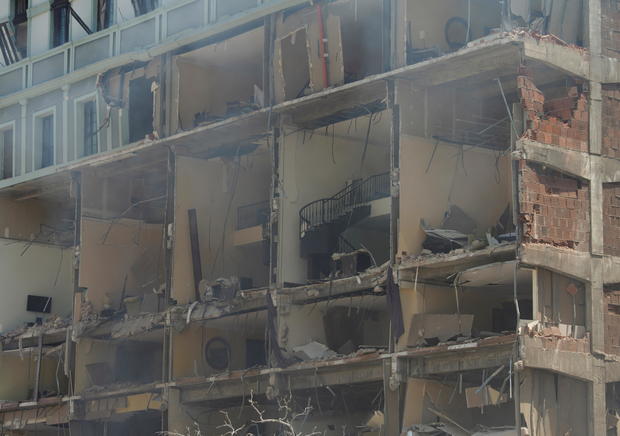 Aftermath of detonation  astatine  Hotel Saratoga, successful  Havana 