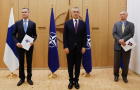 NATO holds ceremony to mark Sweden's and Finland's application for membership in Brussels 