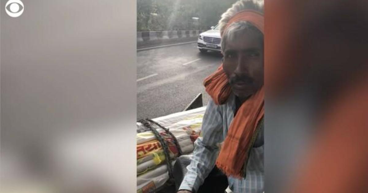 New Delhi rickshaw puller says he has no choice but to continue working through deadly heatwave
