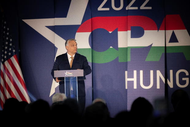 Hungary's Prime Minister Viktor Orban speaks at the Conservative Political Action Conference (CPAC) in Budapest 
