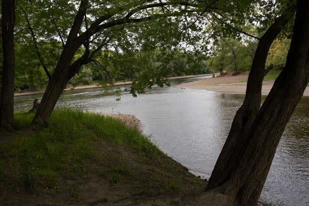 Missisisspi and Minnesota Rivers meet 