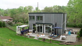 A home made from shipping containers 