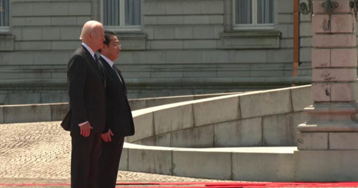 Biden greeted by Japan's prime minister in Tokyo