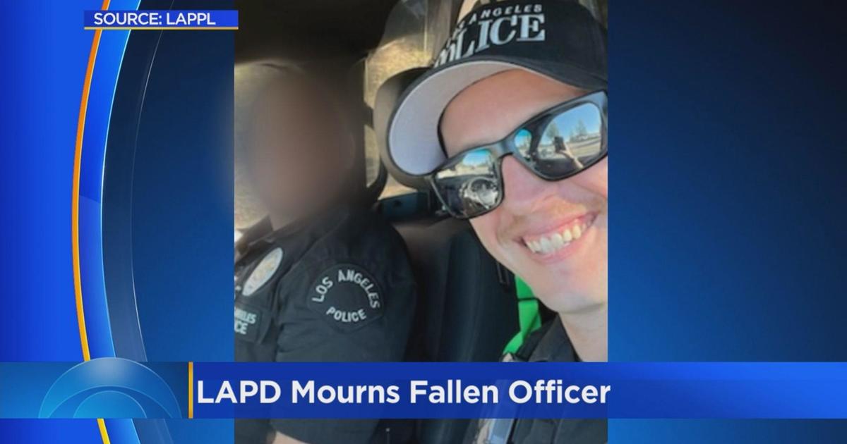 Procession held for LAPD Officer Houston Tipping who died after being injured in training accident