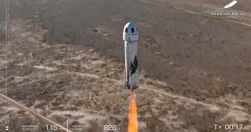 Blue Origin launches six thrill seekers to the edge of space - Vimarsana News